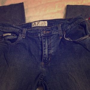 Baby Phat Denim Distressed Capris size 11